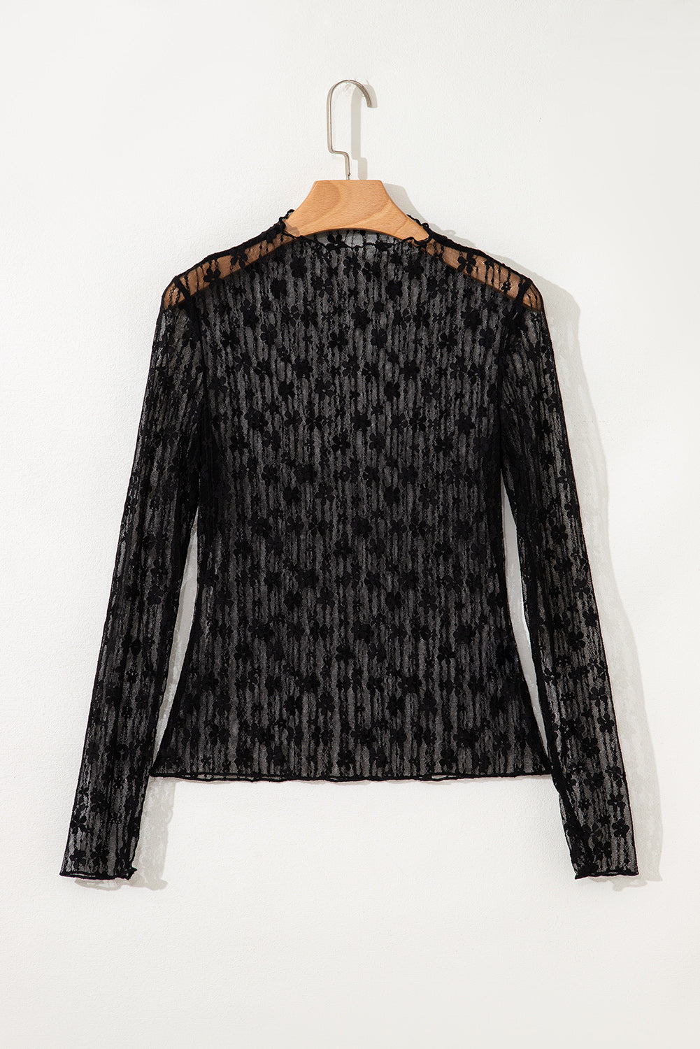 Adalynn Sheer Floral Lace Long Sleeve Top-5