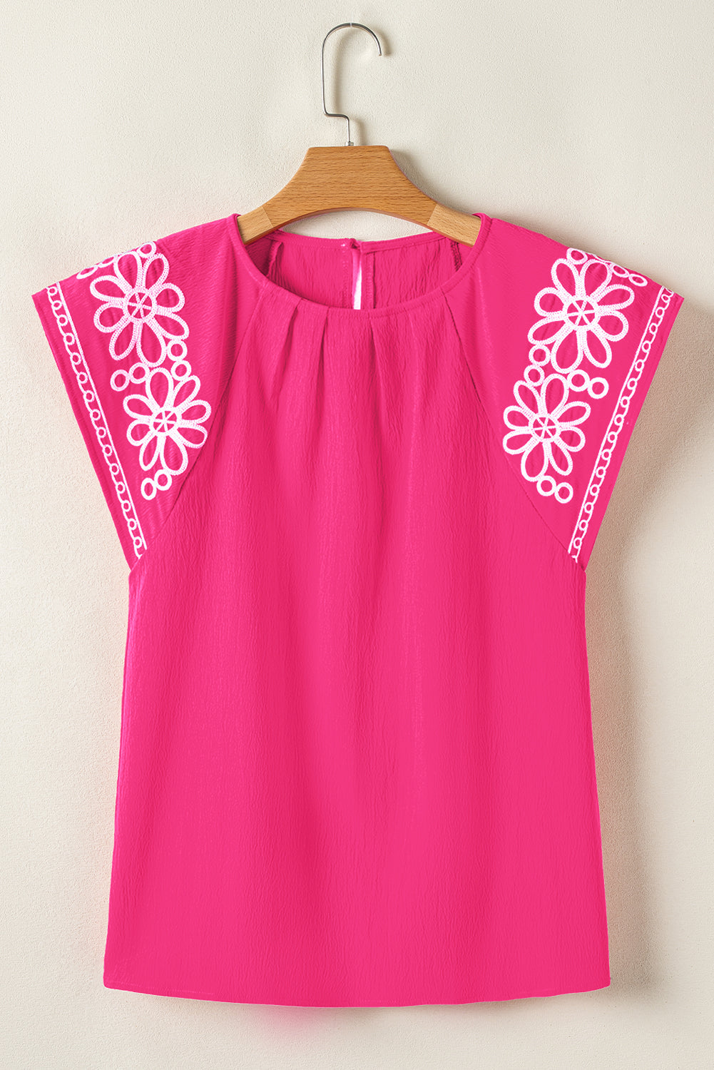 Murphy Floral Embroidered Sleeve Blouse-3