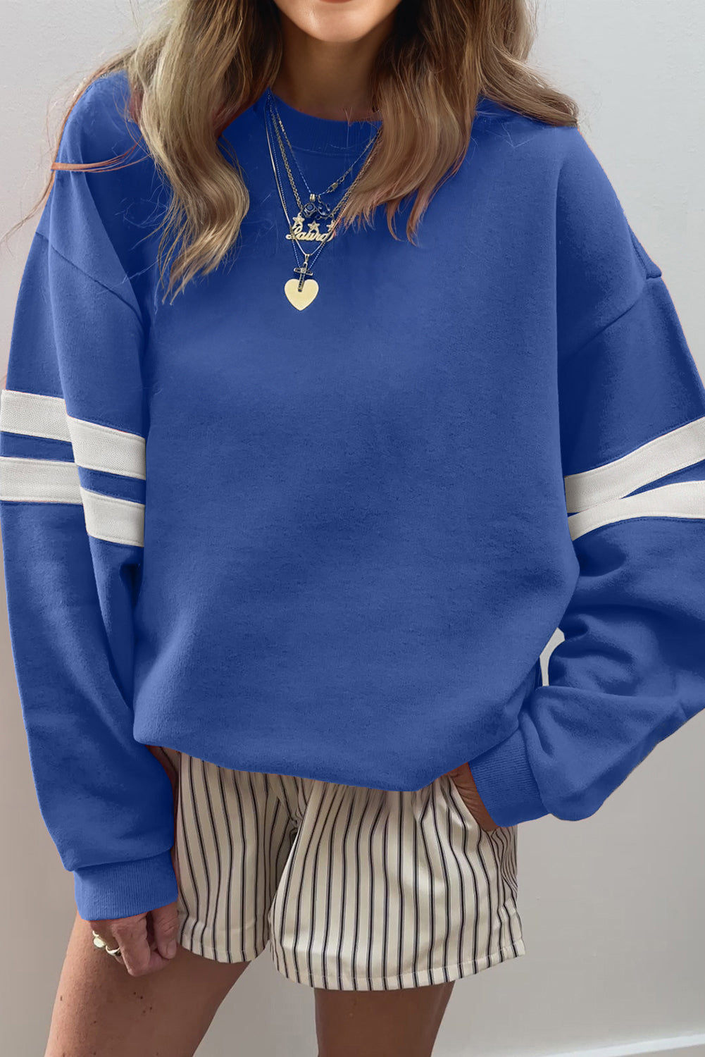 Taylor Striped Oversized Sweatshirt-9