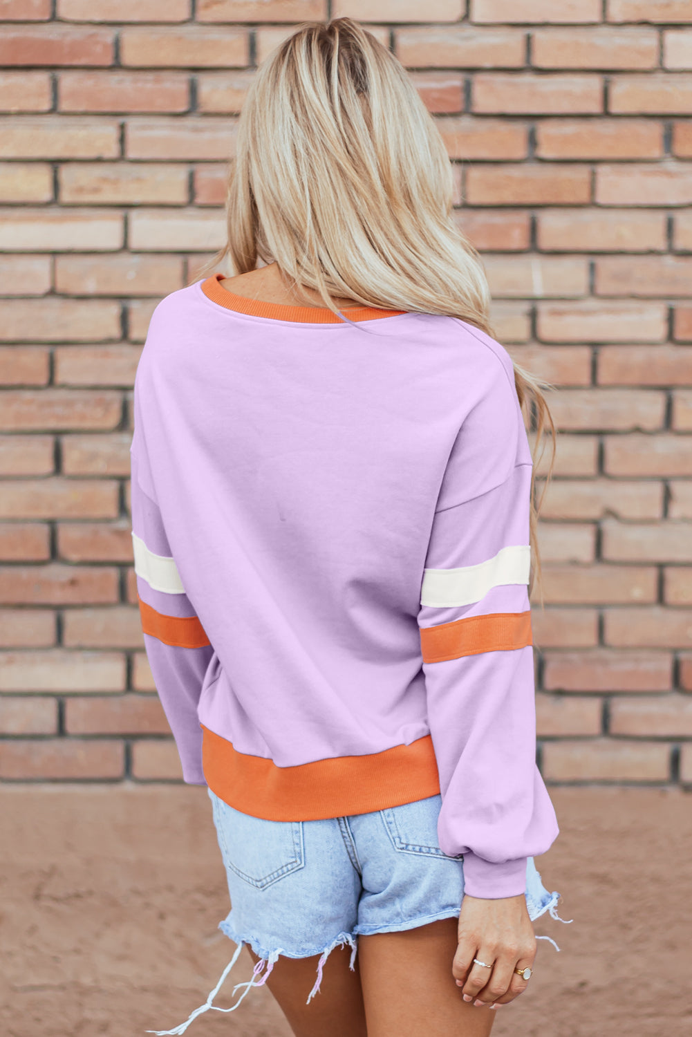 Mazie V Neck Sweatshirt-1