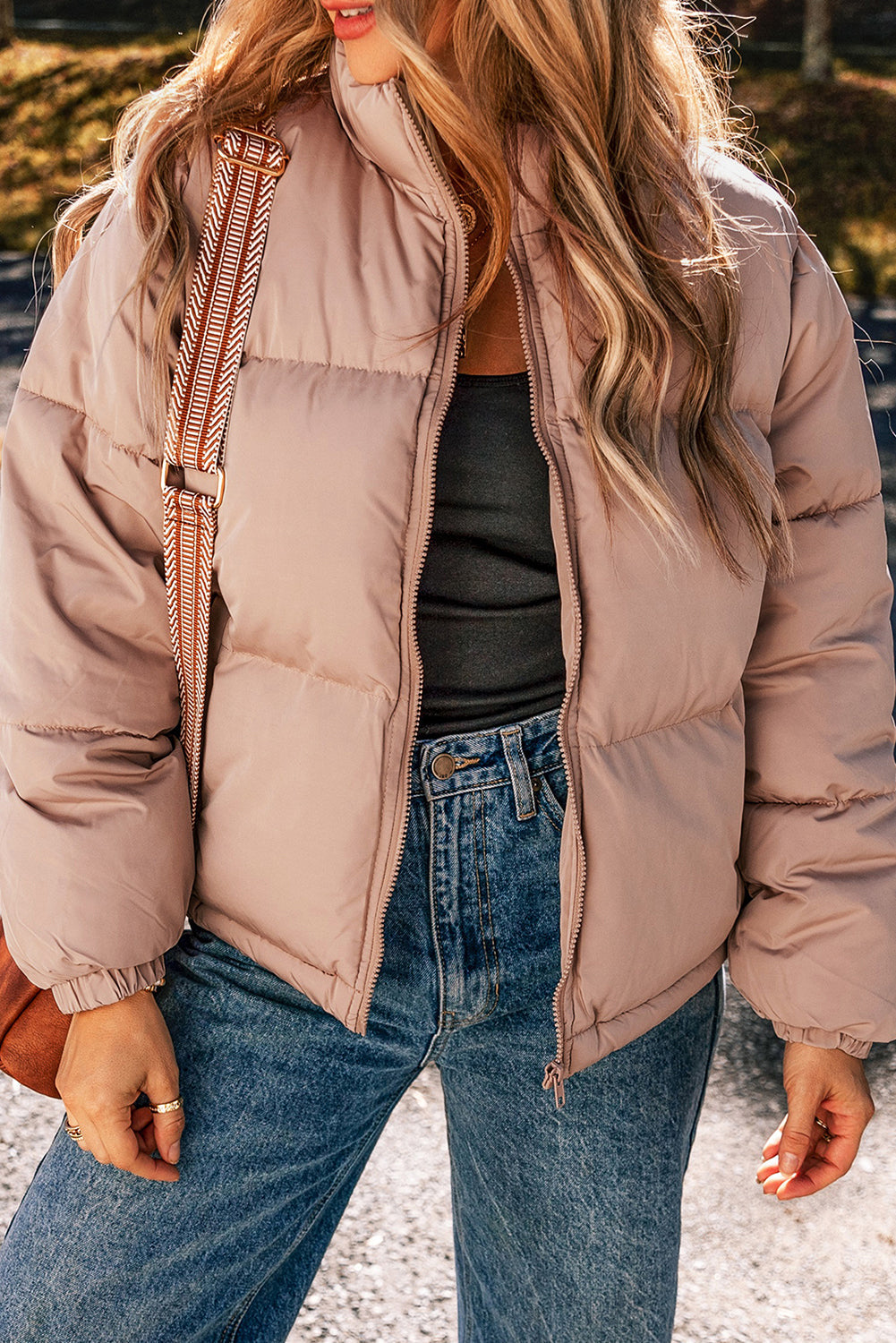 Kamila Zipper Quilted Puffer Jacket-3