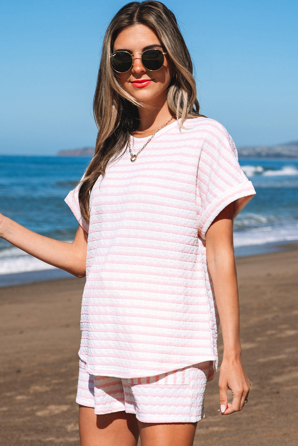 Milana Stripe Knitted Set-3