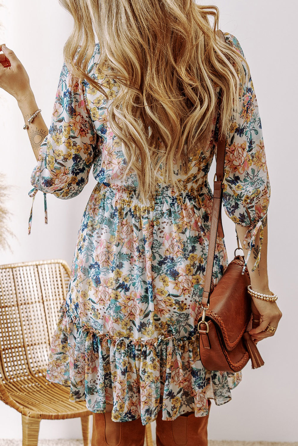 Amira High Waist Ruffled Dress-1